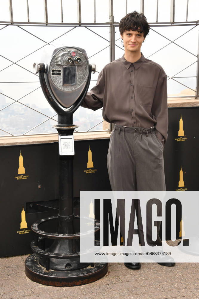 NEW YORK, NY- OCTOBER 1: Arthur Conti pictured during a visit to he Empire State Building Ahead of the Release of Mike Flannigan s Carrie on October 1, 2026 in New York City.