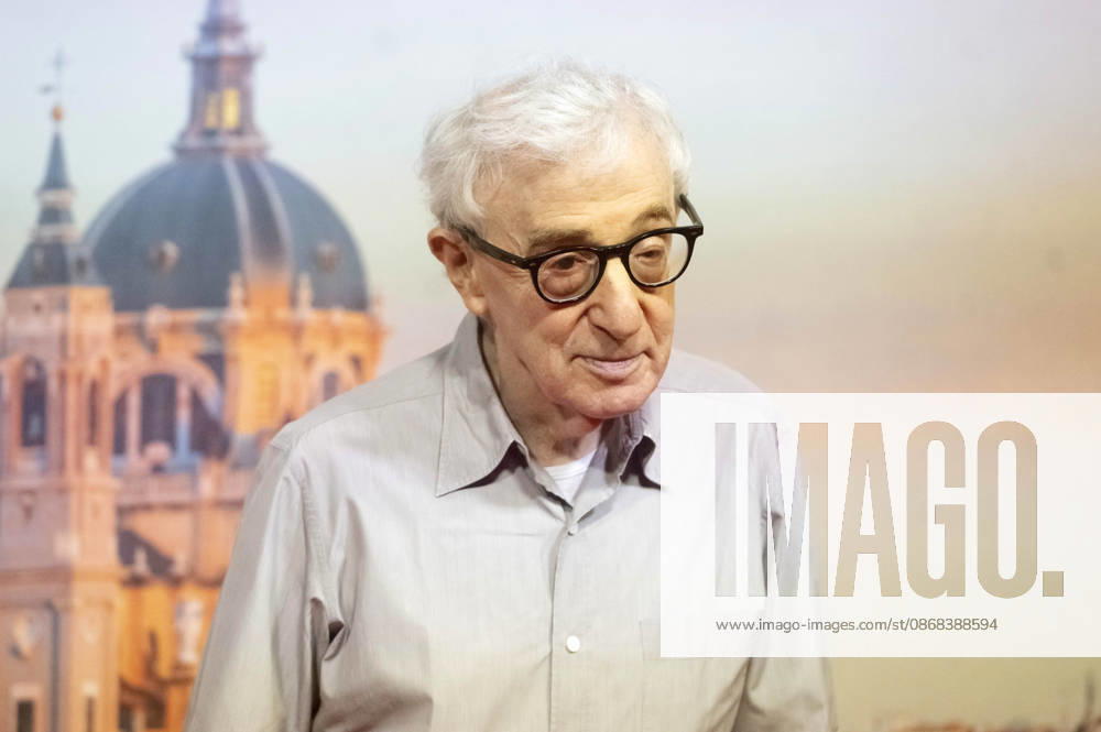 Woody Allen at the official reception marking the start of filming for the Woody Allen Fall Project 2026 at the Teatros del Canal in Madrid, October 1, 2026 Foto:Fotografosx xFuturexImagex woody_6037