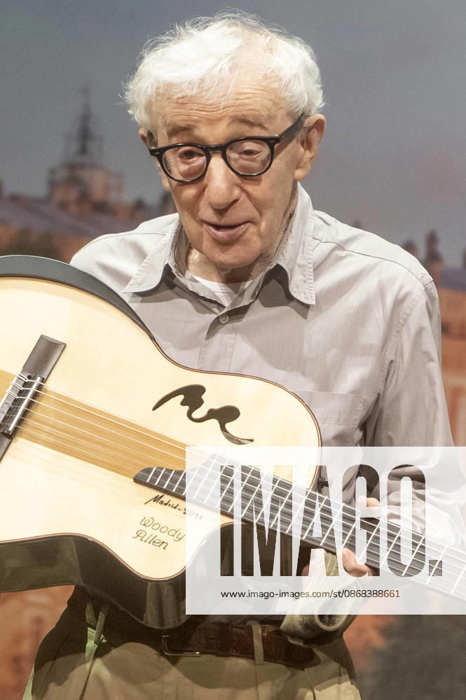 Woody Allen at the official reception marking the start of filming for the Woody Allen Fall Project 2026 at the Teatros del Canal in Madrid, October 1, 2026 Foto:Fotografosx xFuturexImagex woody_6056