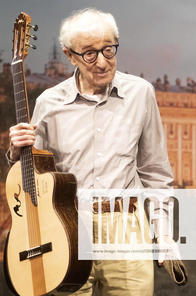 Woody Allen at the official reception marking the start of filming for the Woody Allen Fall Project 2026 at the Teatros del Canal in Madrid, October 1, 2026 Foto:Fotografosx xFuturexImagex woody_6057