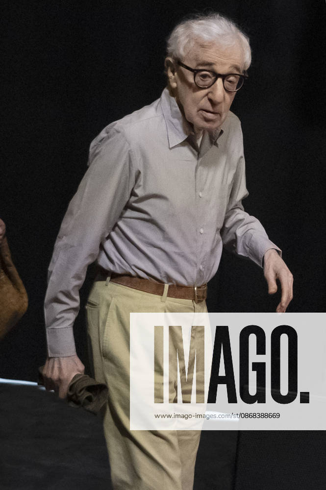 Woody Allen at the official reception marking the start of filming for the Woody Allen Fall Project 2026 at the Teatros del Canal in Madrid, October 1, 2026 Foto:Fotografosx xFuturexImagex woody_6060