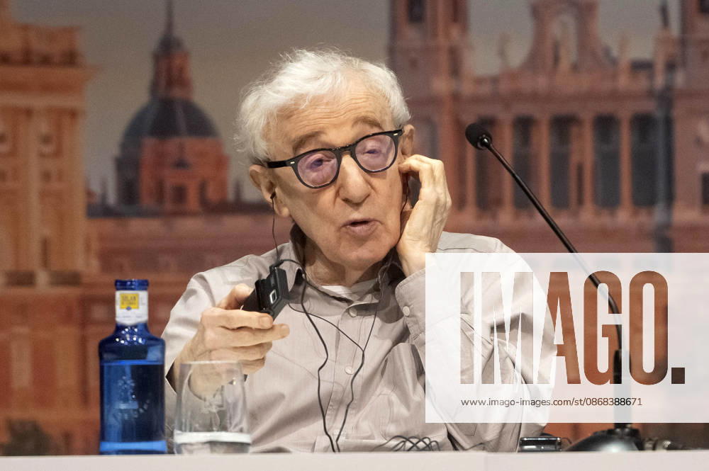 Woody Allen at the official reception marking the start of filming for the Woody Allen Fall Project 2026 at the Teatros del Canal in Madrid, October 1, 2026 Foto:Fotografosx xFuturexImagex woody_6062