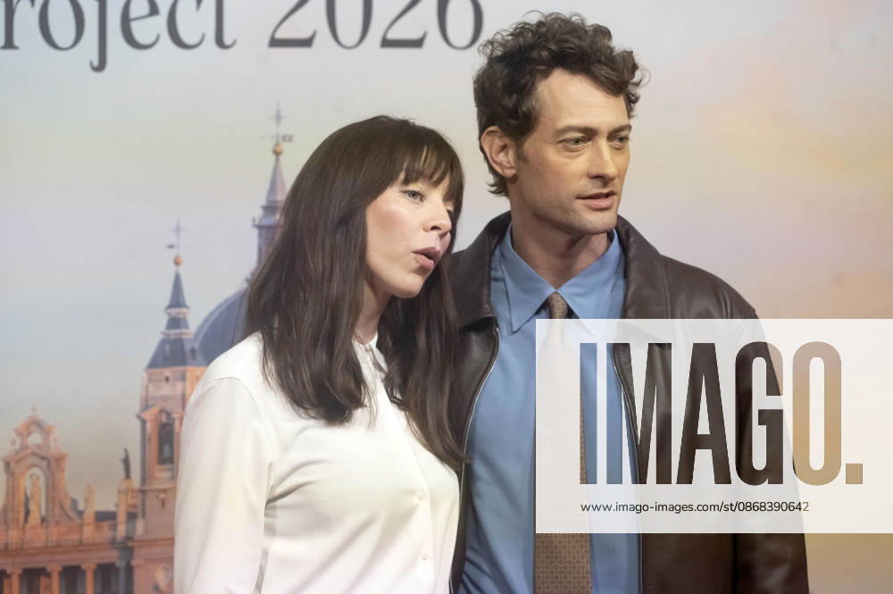 Alexi Wasser and Peter Vives at the official reception marking the start of filming for the Woody Allen Fall Project 2026 at the Teatros del Canal in Madrid, October 1, 2026 Foto:Fotografosx xFuturexImagex woody_6026