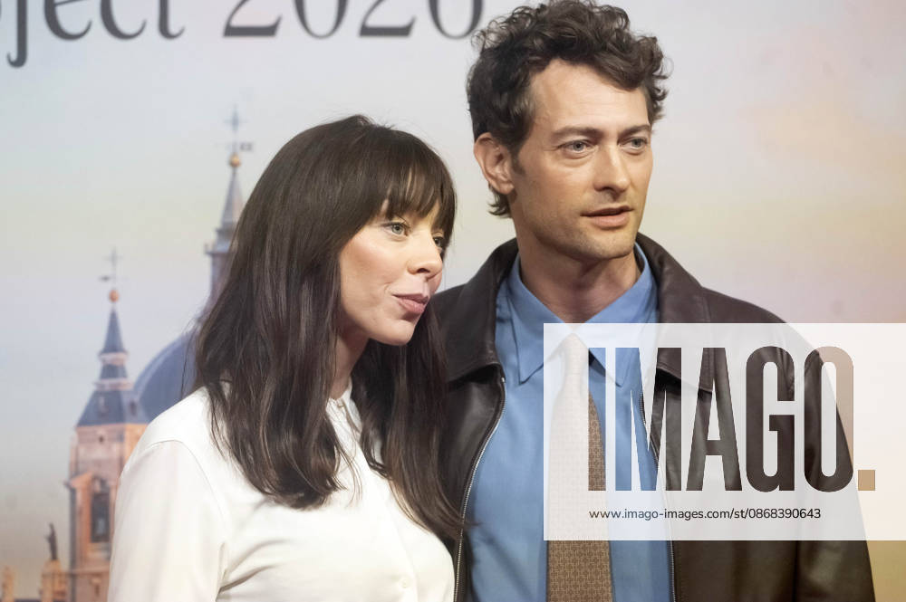 Alexi Wasser and Peter Vives at the official reception marking the start of filming for the Woody Allen Fall Project 2026 at the Teatros del Canal in Madrid, October 1, 2026 Foto:Fotografosx xFuturexImagex woody_6027