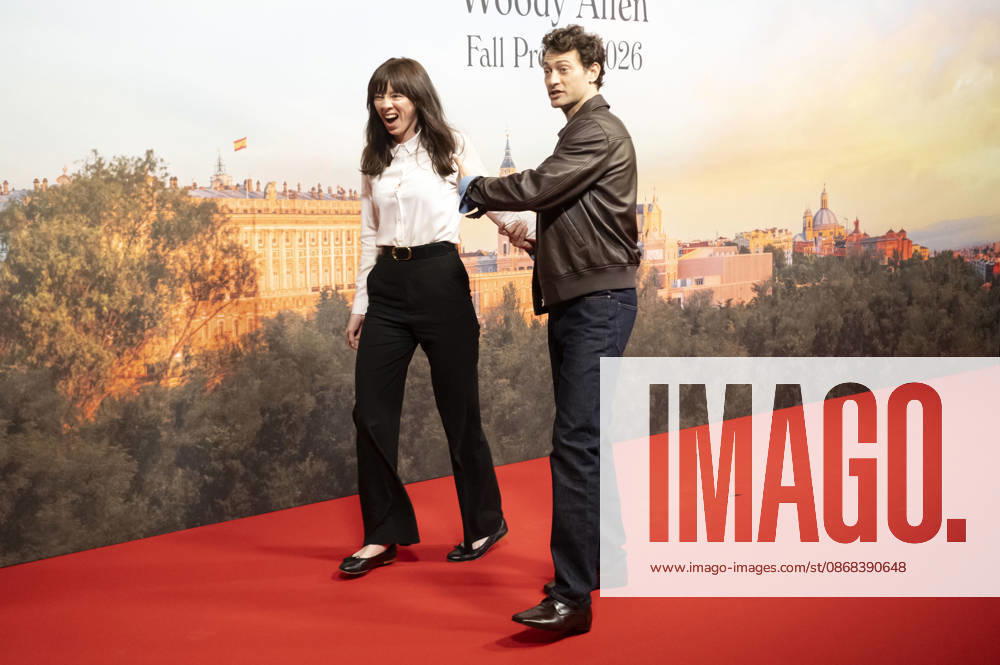 Alexi Wasser and Peter Vives at the official reception marking the start of filming for the Woody Allen Fall Project 2026 at the Teatros del Canal in Madrid, October 1, 2026 Foto:Fotografosx xFuturexImagex woody_6032
