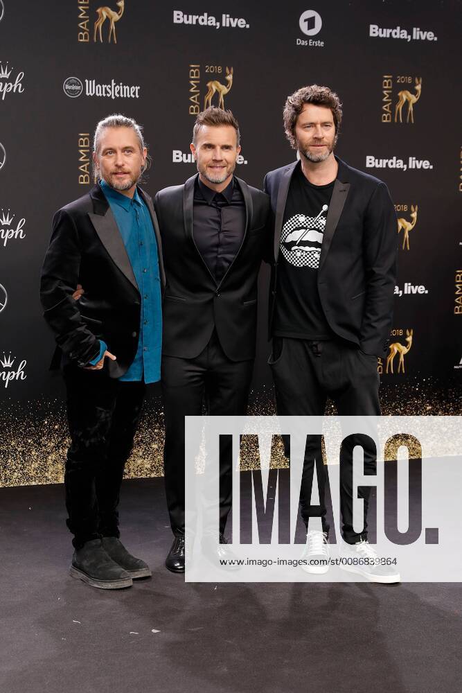Howard Donald Gary Barlow and Mark Owen of Take That at the Bambi 2018 Awards Ceremony on 16 11 2018 in Berlin Bambi 2018 Awards Ceremony in Berlin