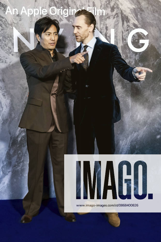 Genden Phuntsok and Tom Hiddleston at the gala screening of the Apple TV+ film *Tenzing* at the Curzon in Mayfair, London, October 1, 2026 Foto:xJ.xEdwardsx xFuturexImagex tenzing_6078