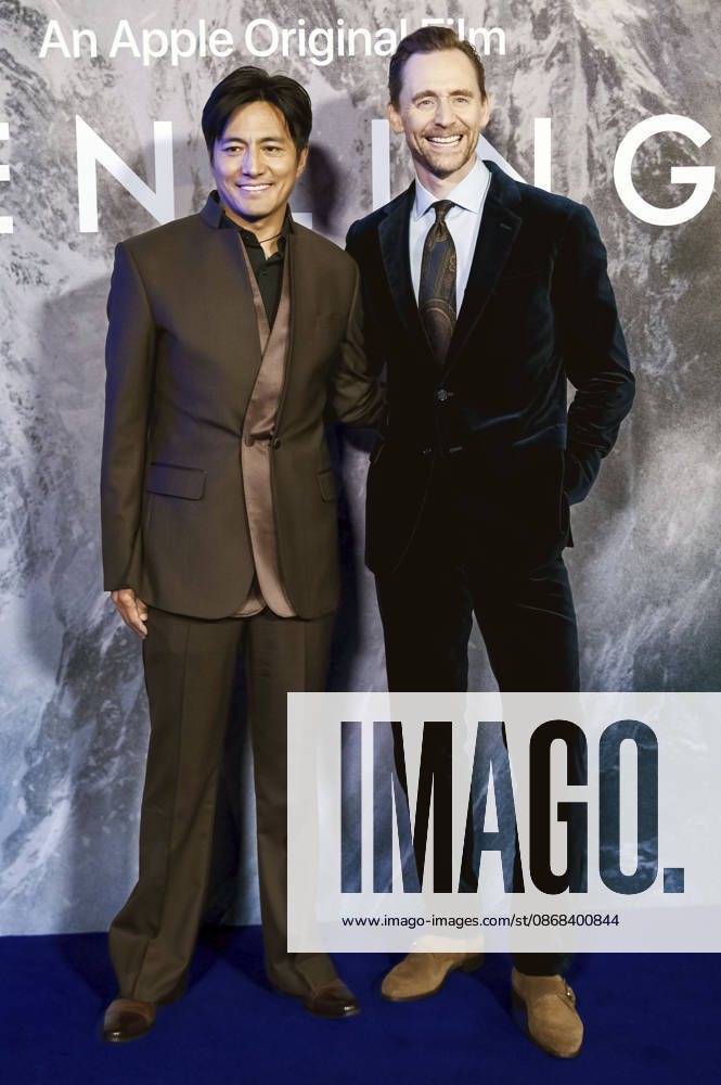 Genden Phuntsok and Tom Hiddleston at the gala screening of the Apple TV+ film *Tenzing* at the Curzon in Mayfair, London, October 1, 2026 Foto:xJ.xEdwardsx xFuturexImagex tenzing_6080