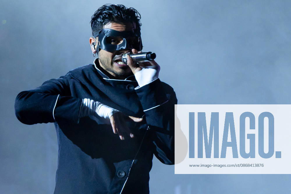 Puerto Rican rapper ALVARO DIAZ performs live on stage during a concert at Teatro de la Ciudad in Parque Tangamanga 1 in San Luis Potosi, Mexico. San Luis Potosi Mexico - ZUMAm311 20261001_zip_m311_002