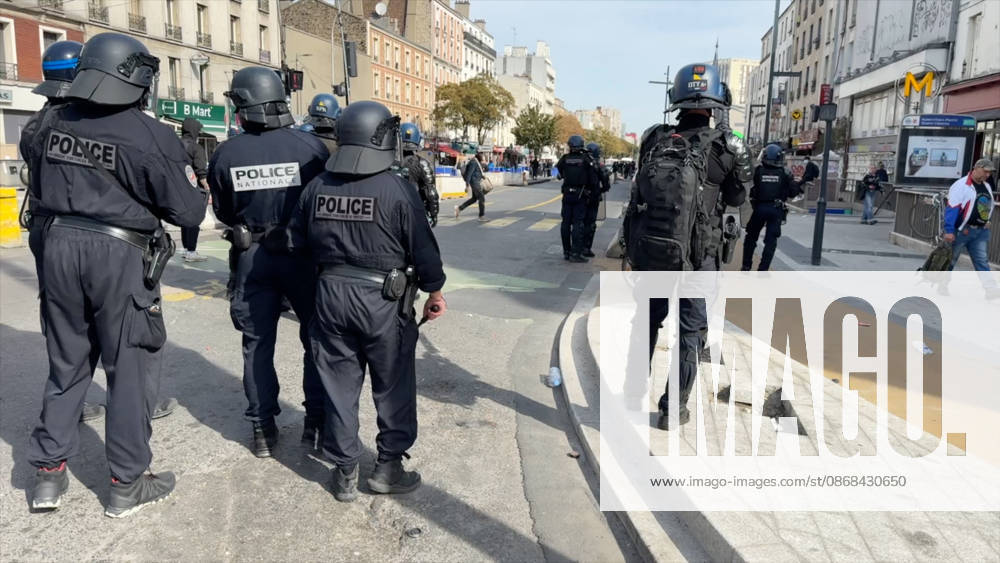 Clashes During Student Protest - Pantin Videograbs - Clashes between students and police during a student protest in Pantin, near Paris, France, on October 2, 2026. Since late September, students have been organizing protests outside their schools to highlight various issues, ranging from class schedules and class sizes to teacher shortages and excessive heat in classrooms during this year’s heat waves. These protests began in Île-de-France, the Paris region, but have now spread to other cities across the country. Photo by CLPRESS ABACAPRESS.COM Pantin France