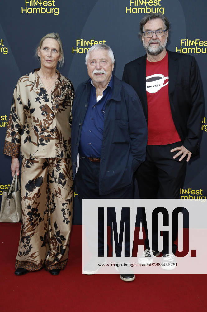 Pamela Biermann, Wolf Biermann, and Jens Meurer at the premiere of the documentary *Biermann* at the 34th Hamburg Film Festival in 2026 at Cinemaxx Dammtor in Hamburg, October 2, 2026 Foto:xC.xTamckex xFuturexImagex biermann_6007