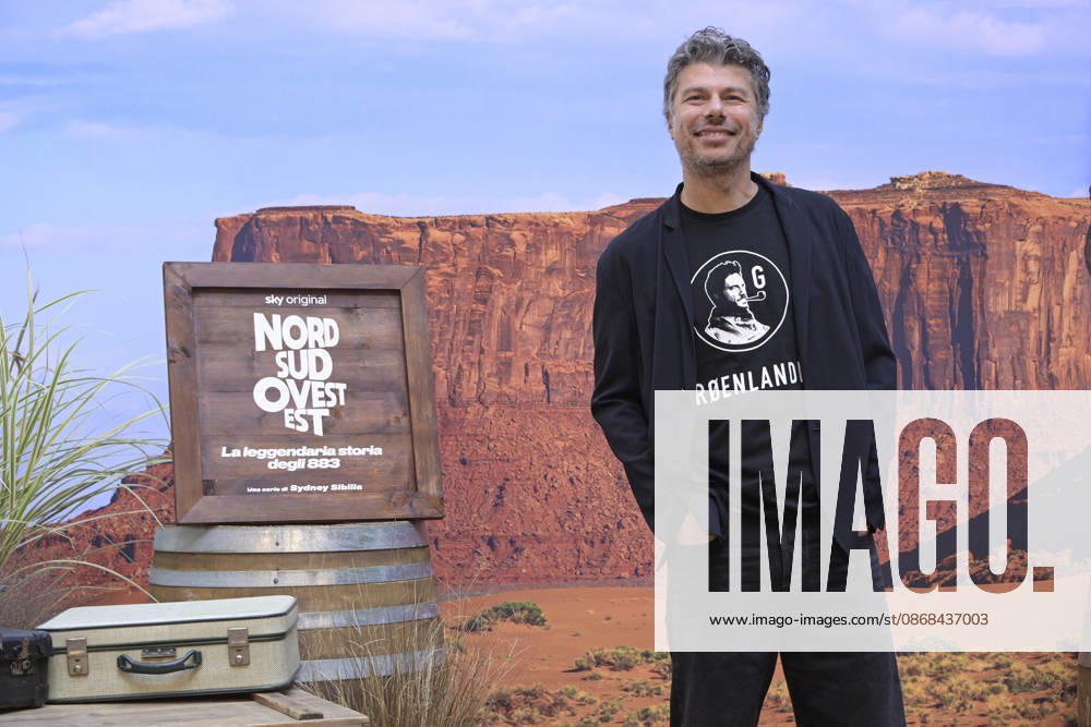 Photo by Mario Romano, IPP Milan, October 2, 2026. Photocall for the TV series *Nord Sud Ovest Est: The Legendary Story of the 883*, Season 2. Pictured: Sidney Sibilia. Italy Photo Press World. Copyright. Photocall for the TV series *Nord*