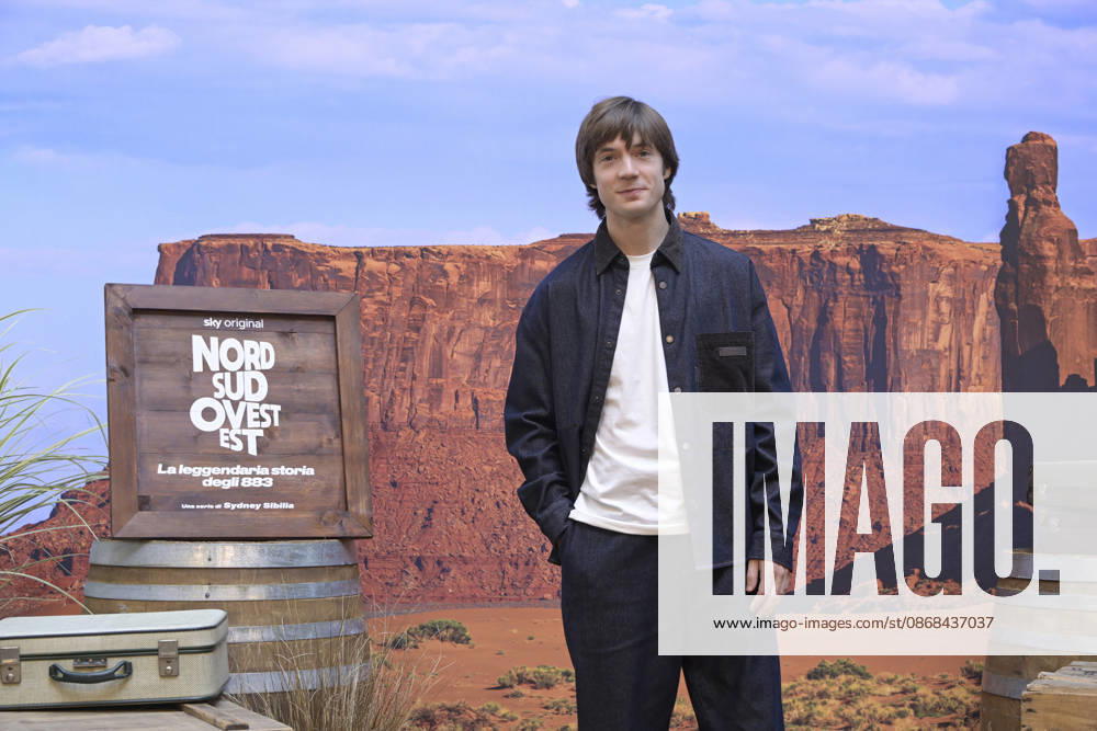 Photo by Mario Romano, IPP Milan, October 2, 2026. Photocall for the TV series *North, South, West, East: The Legendary Story of the 883*, Season 2. Pictured: Elia Nuzzolo. Italy Photo Press World. Copyright. Photocall for the TV series *North*