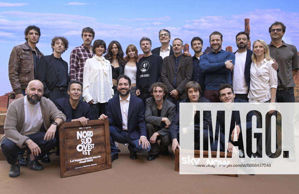 Photo by Mario Romano, IPP Milan, October 2, 2026. Photocall for the TV series *North, South, West, East: The Legendary Story of the 883*, Season 2. Group photo. Italy Photo Press World. Copyright. Photocall for the TV series *North*