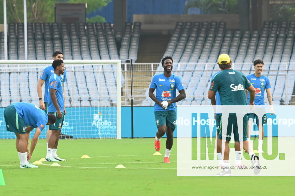 Vinicius Junior of Brazil Men s National Football team during training session ahead of upcoming International Friendly match against India at Vivekananda Yuva Bharati (Salt Lake) Stadium on October 2, 2026 in Kolkata, India. (Photo by Samir Jana Hindustan Times ) Brazil National Football Team Arrive In Kolkata Ahead Of Their Match Against Indian Football Team
