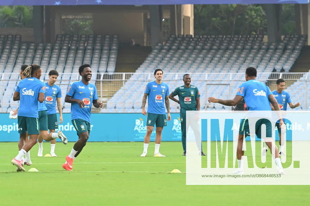 Vinicius Junior of Brazil Men s National Football team during training session ahead of upcoming International Friendly match against India at Vivekananda Yuva Bharati (Salt Lake) Stadium on October 2, 2026 in Kolkata, India. (Photo by Samir Jana Hindustan Times ) Brazil National Football Team Arrive In Kolkata Ahead Of Their Match Against Indian Football Team