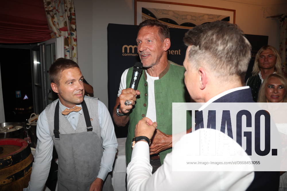 Ralf Moeller and Axel Kahn at the 2 Fine Time Business Club Oktoberfest at Käfer Stammhaus in Munich