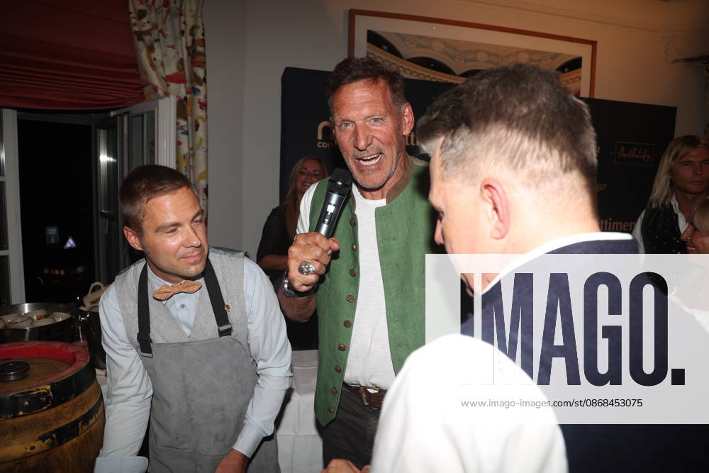 Ralf Moeller and Axel Kahn at the 2 Fine Time Business Club Oktoberfest at Käfer Stammhaus in Munich