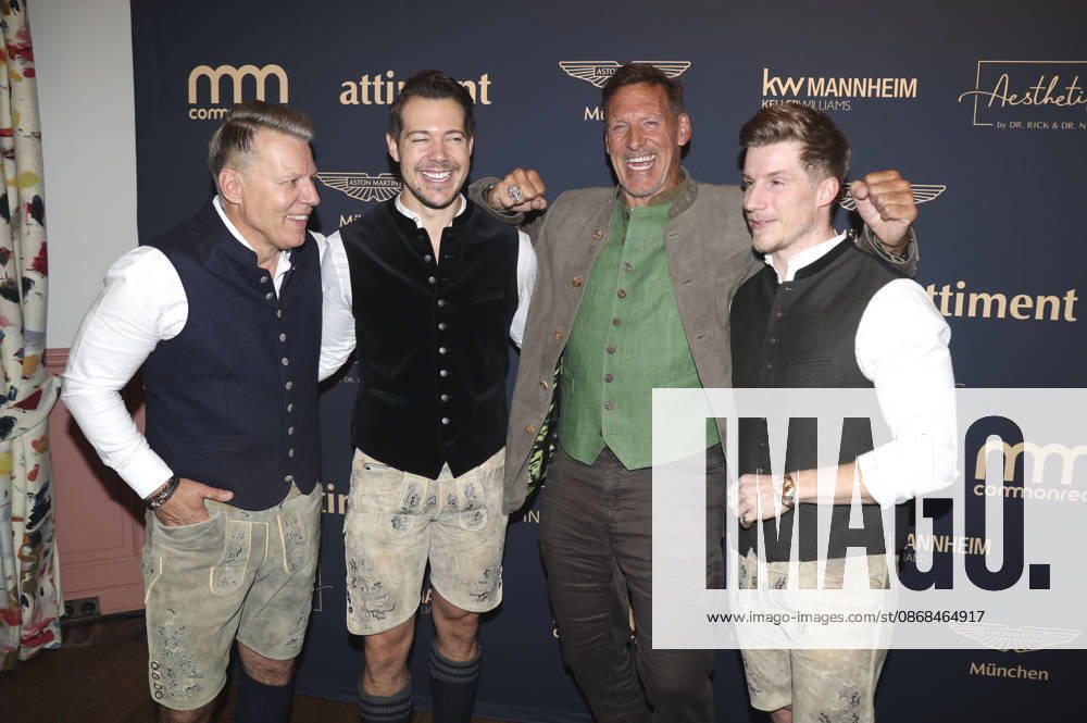 Axel Kahn, Henrik Heüveldop (aka Dr. Rick), Ralf Moeller, and Dominik Bettray (aka Dr. Nick) at the 2 Fine Time Business Club Oktoberfest 2026 at the Käfer Stammhaus in Munich, October 2, 2026 Foto:xAgenturxWehnertx xGränzdörferx xFuturexImagex ftbc_6017