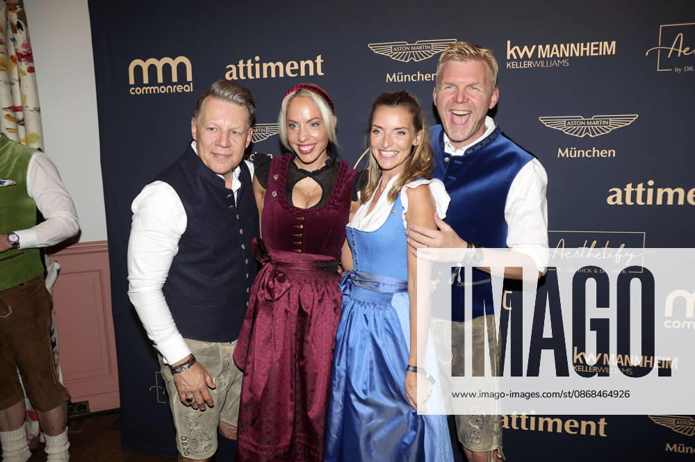 Axel Kahn, Sarah Kahn, Deborah Müller, and Oliver Hill at the 2 Fine Time Business Club Oktoberfest 2026 at Käfer Stammhaus in Munich, October 2, 2026 Foto:xAgenturxWehnertx xGränzdörferx xFuturexImagex ftbc_6031