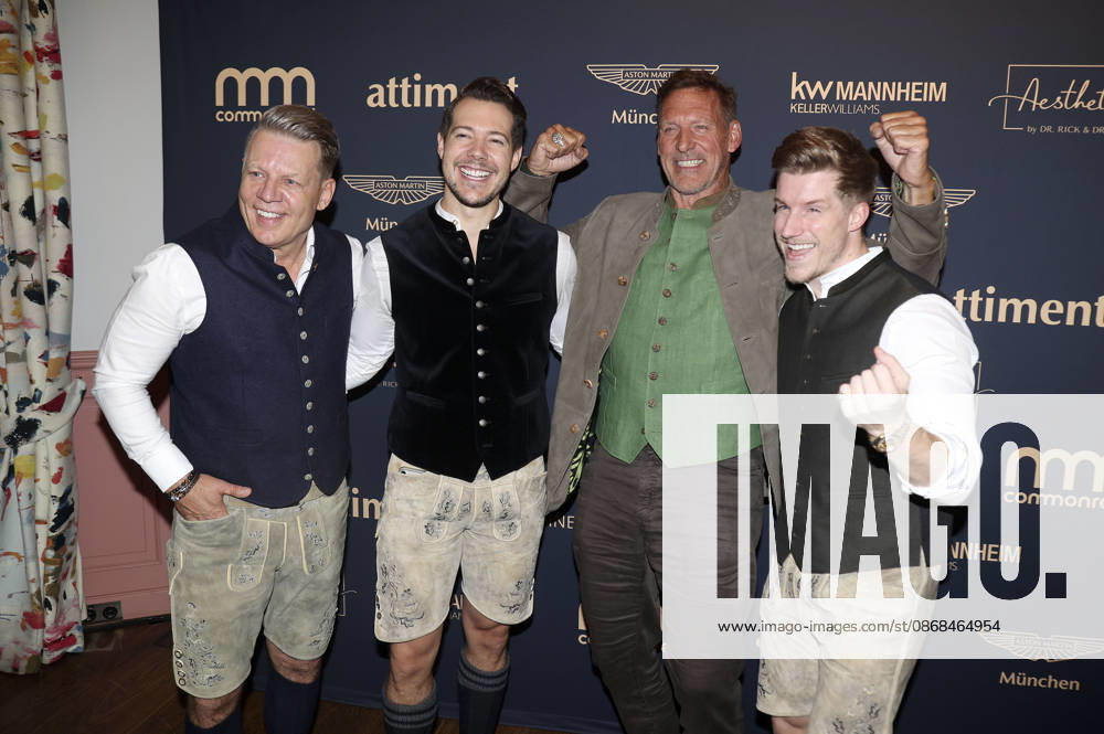 Axel Kahn, Henrik Heüveldop (aka Dr. Rick), Ralf Moeller, and Dominik Bettray (aka Dr. Nick) at the 2 Fine Time Business Club Oktoberfest 2026 at the Käfer Stammhaus in Munich, October 2, 2026 Foto:xAgenturxWehnertx xGränzdörferx xFuturexImagex ftbc_6018