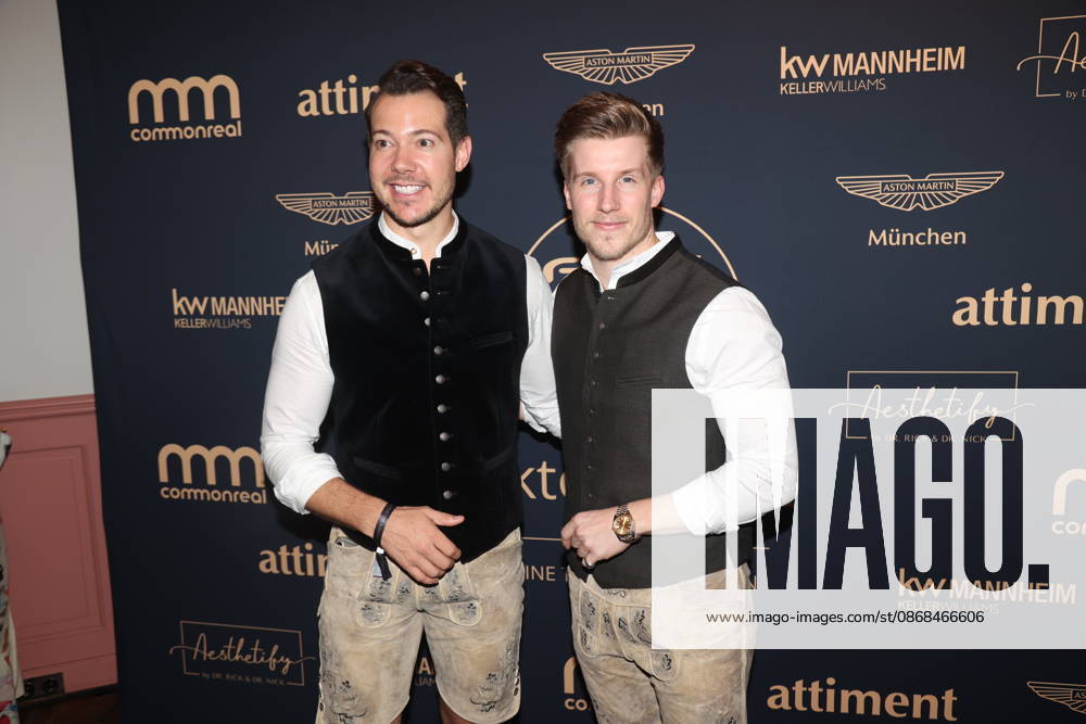 Henrik Heüveldop, aka Dr. Rick, and Dominik Bettray, aka Dr. Nick, at the 2 Fine Time Business Club Oktoberfest 2026 at Käfer Stammhaus in Munich