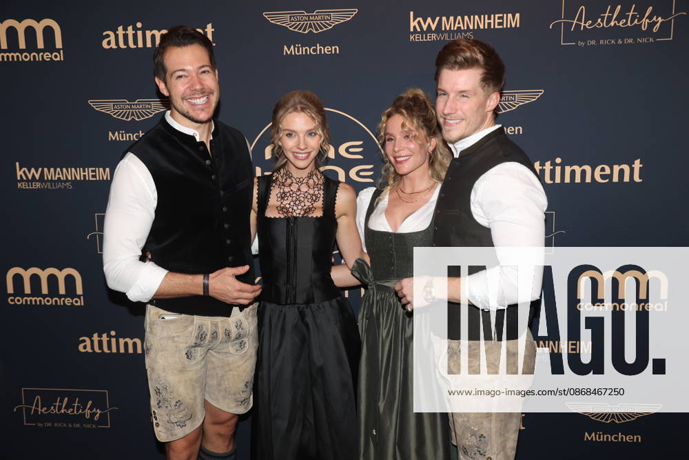 Henrik Heüveldop, aka Dr. Rick, and Dominik Bettray, aka Dr. Nick, along with their guests at the 2 Fine Time Business Club Oktoberfest 2026 at the Käfer Stammhaus in Munich