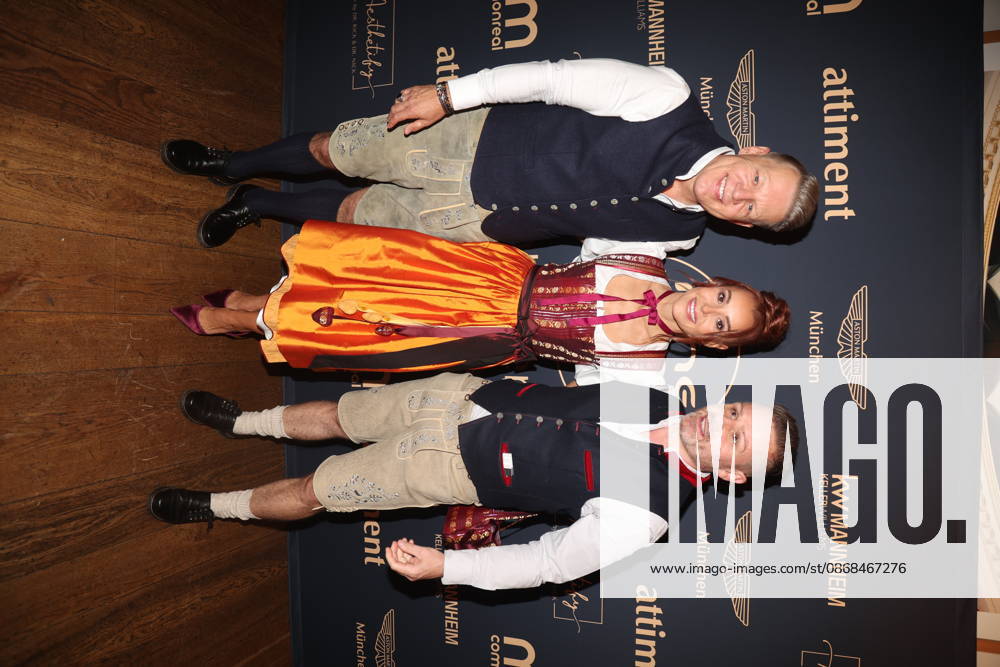Axel Kahn, Tiger Kirchharz, and a guest at the 2 Fine Time Business Club Oktoberfest 2026 at Käfer Stammhaus in Munich