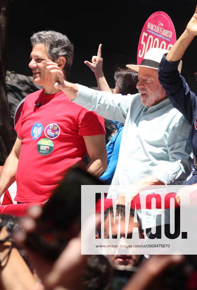 Lula takes a walk along Paulista Avenue and continues along Augusta Street. Sao Paulo (SP), October 3, 2026 2026 Elections Lula President and candidate for re-election Luiz Inacio Lula da Silva (PT) participates in a walk on Paulista Avenue, in Sao Paulo, in the last campaign event before the first round of elections. The mobilization continues along Augusta Street towards Roosevelt Square. Lula is accompanied by allies, including Fernando Haddad, Geraldo Alckmin, Marina Silva, and Simone Tebet.(Foto: Leco Viana Thenews2 imago images) Lula takes a walk along Paulista Avenue and continues along Augusta Street.