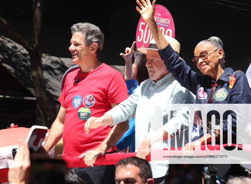 Lula takes a walk along Paulista Avenue and continues along Augusta Street. Sao Paulo (SP), October 3, 2026 2026 Elections Lula President and candidate for re-election Luiz Inacio Lula da Silva (PT) participates in a walk on Paulista Avenue, in Sao Paulo, in the last campaign event before the first round of elections. The mobilization continues along Augusta Street towards Roosevelt Square. Lula is accompanied by allies, including Fernando Haddad, Geraldo Alckmin, Marina Silva, and Simone Tebet.(Foto: Leco Viana Thenews2 imago images) Lula takes a walk along Paulista Avenue and continues along Augusta Street.