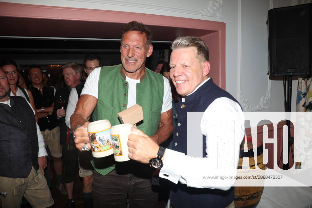 Ralf Moeller and Axel Kahn at the 2 Fine Time Business Club Oktoberfest 2026 at Käfer Stammhaus in Munich
