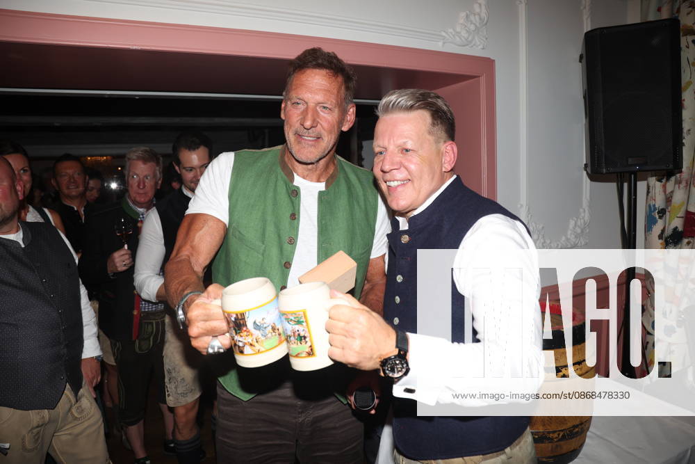 Ralf Moeller and Axel Kahn at the 2 Fine Time Business Club Oktoberfest 2026 at Käfer Stammhaus in Munich