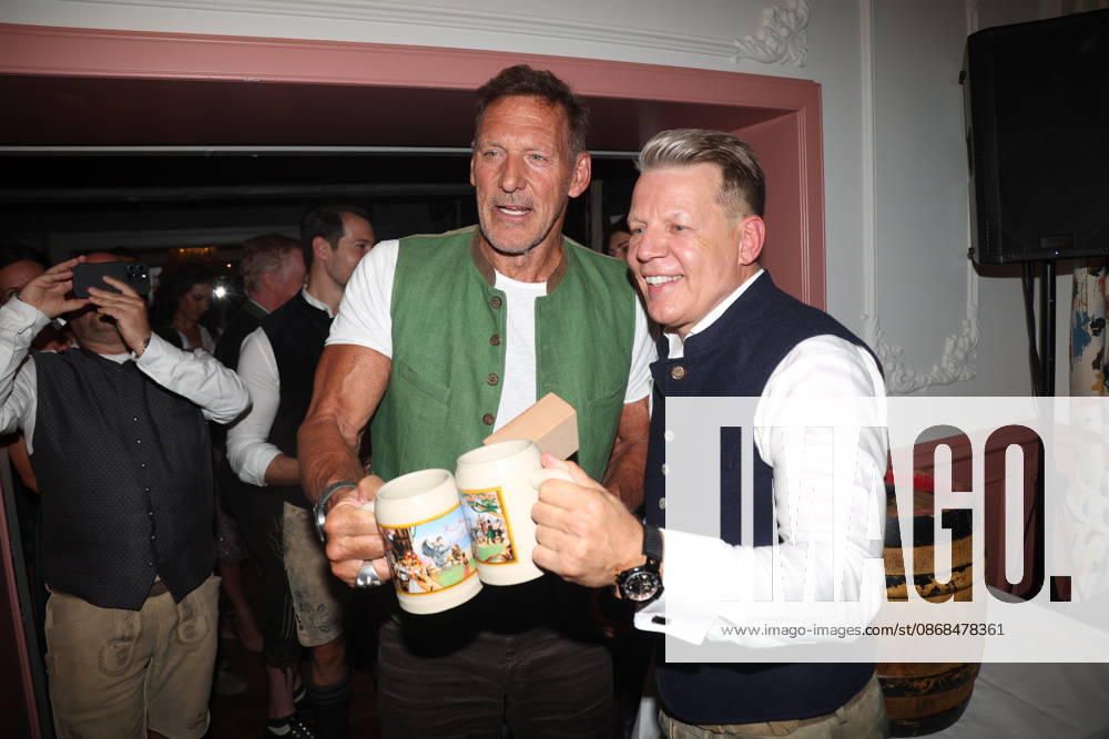Ralf Moeller and Axel Kahn at the 2 Fine Time Business Club Oktoberfest 2026 at Käfer Stammhaus in Munich