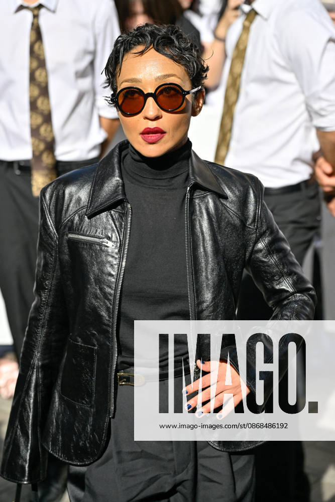PFW Celine Outside Arrivals Ruth Negga arriving at the Celine show during Paris Fashion Week, in Paris, France on 3 October 2026. Photo by Julien Reynaud APS-Medias ABACAPRESS.COM Paris France