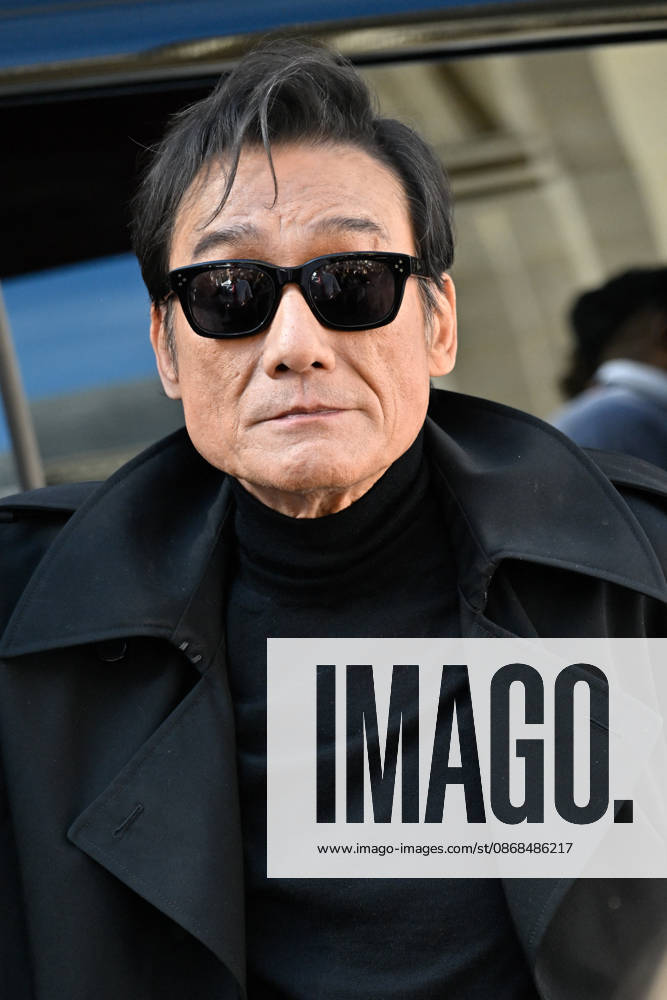 PFW Celine Outside Arrivals Tony Leung Ka-fai arriving at the Celine show during Paris Fashion Week, in Paris, France on 3 October 2026. Photo by Julien Reynaud APS-Medias ABACAPRESS.COM Paris France