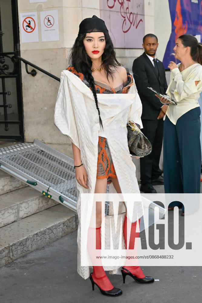 PFW Vivienne Westwood Outside Arrivals Guest arriving at the Vivienne Westwood show during Paris Fashion Week, in Paris, France on 3 October 2026. Photo by Julien Reynaud APS-Medias ABACAPRESS.COM Paris France