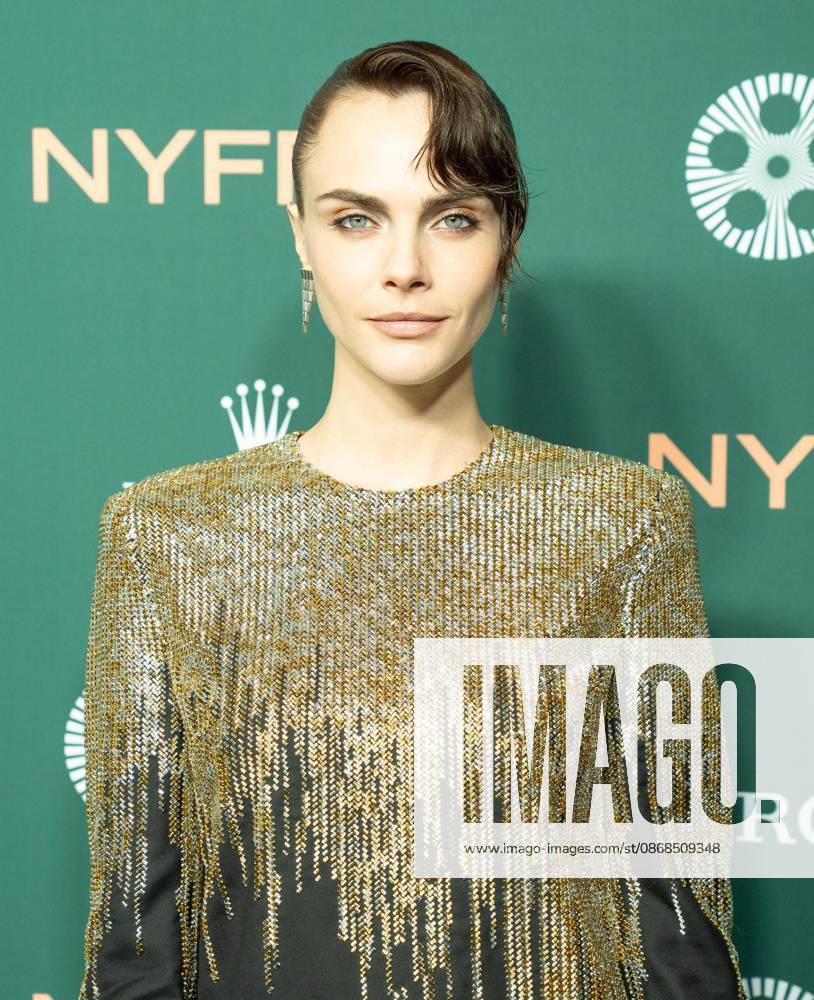 Cara Delevingne wearing dress by Thom Browne attends screening of Club Kid during annual New York Film Festival at Alice Tully Hall at Lincoln Center in New York, NY on October 3, 2026. Bronx USA - ZUMAr339 20261003_znp_r339_153