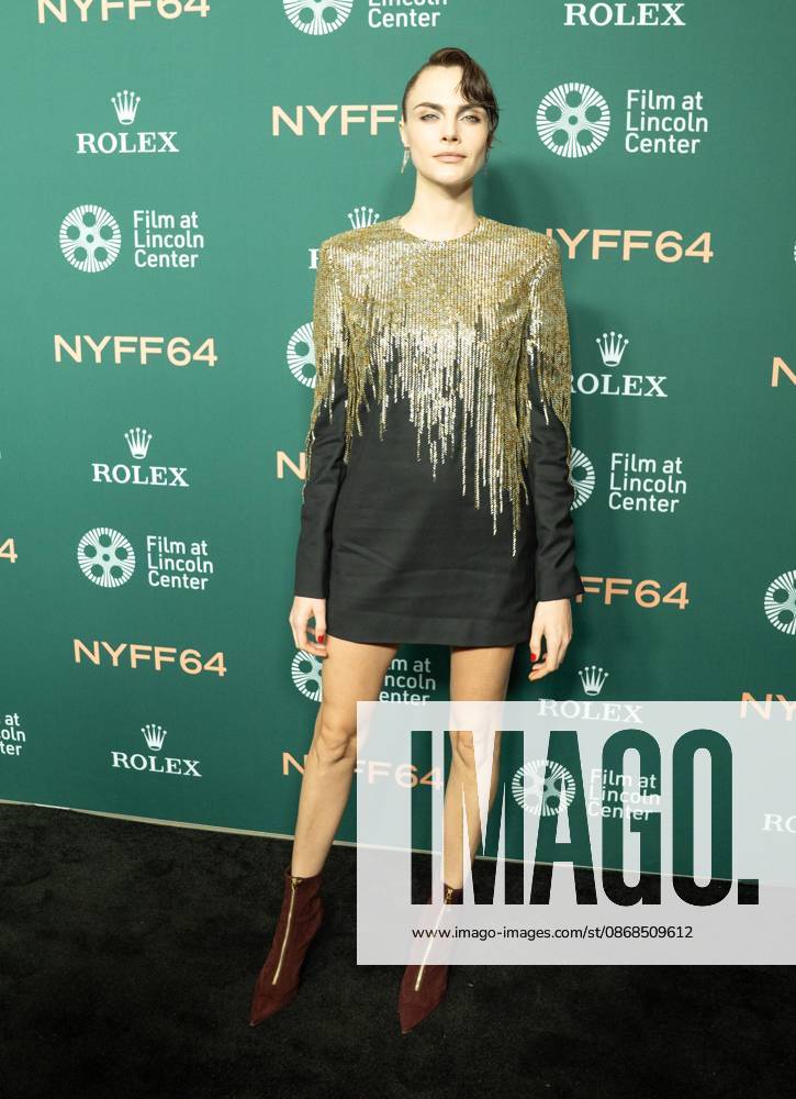 Cara Delevingne wearing dress by Thom Browne attends screening of Club Kid during annual New York Film Festival at Alice Tully Hall at Lincoln Center in New York, NY on October 3, 2026. Bronx USA - ZUMAr339 20261003_znp_r339_151