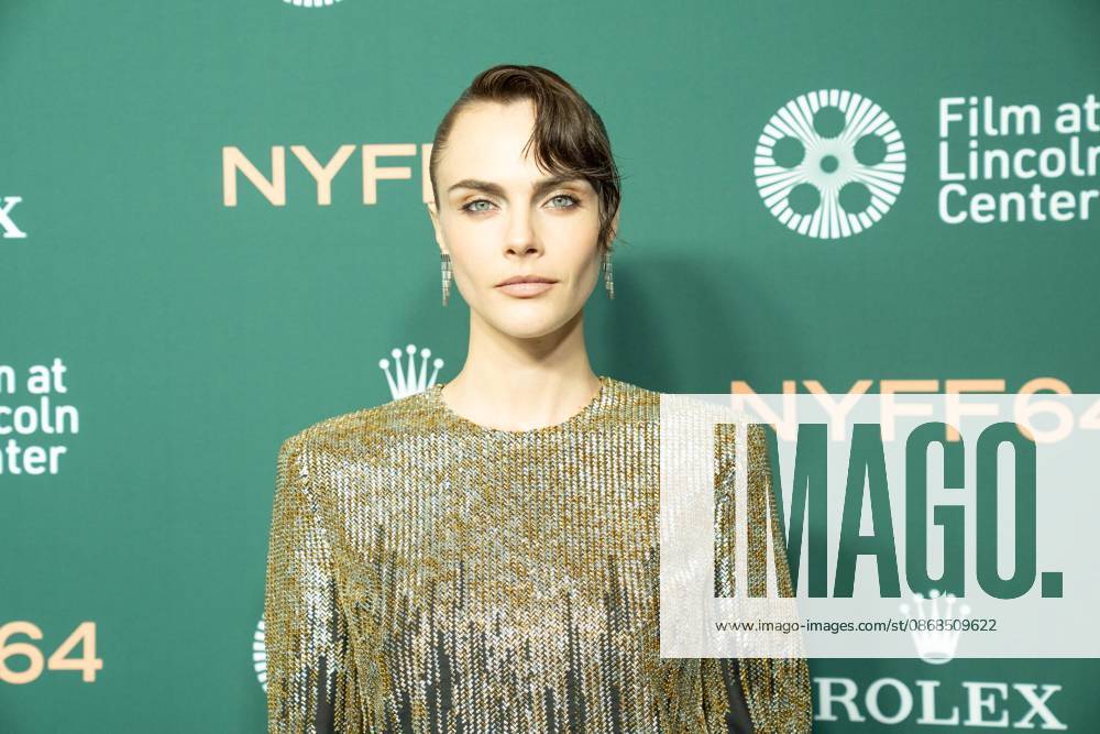 Cara Delevingne wearing dress by Thom Browne attends screening of Club Kid during annual New York Film Festival at Alice Tully Hall at Lincoln Center in New York, NY on October 3, 2026. Bronx USA - ZUMAr339 20261003_znp_r339_154