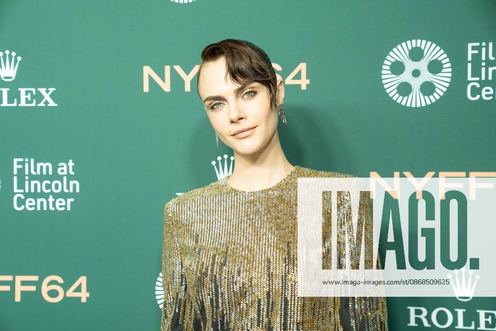 Cara Delevingne wearing dress by Thom Browne attends screening of Club Kid during annual New York Film Festival at Alice Tully Hall at Lincoln Center in New York, NY on October 3, 2026. Bronx USA - ZUMAr339 20261003_znp_r339_156