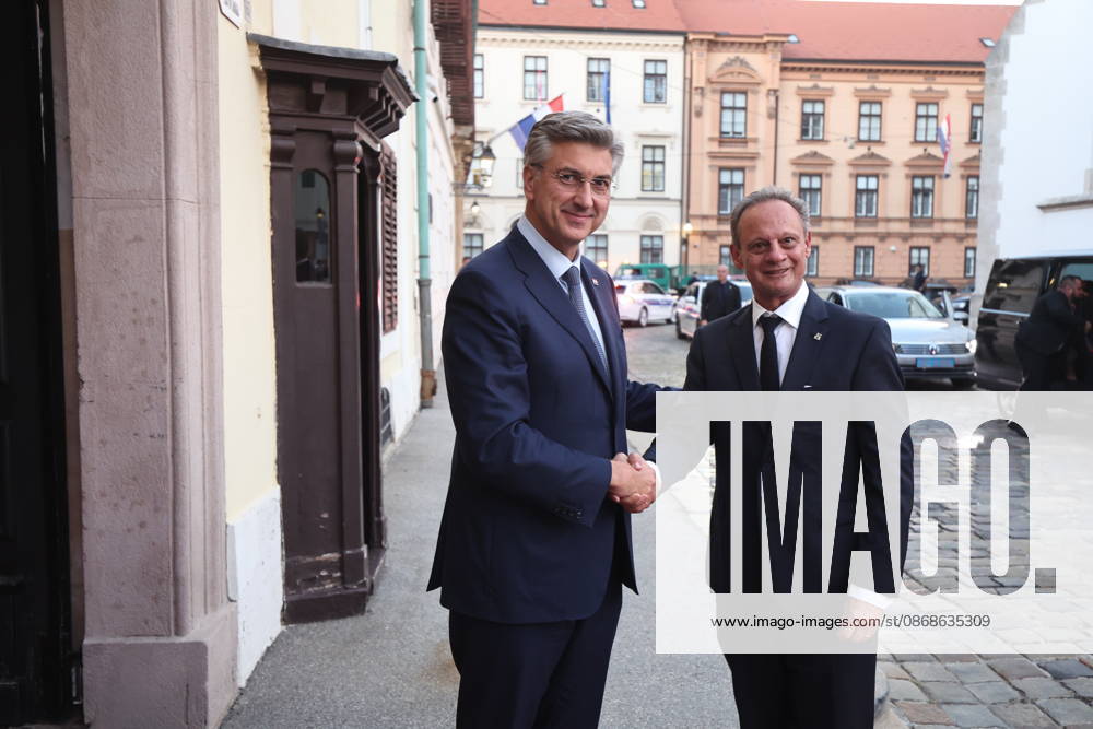 Croatian PM Plenkovic meets Swiss Council of States Croatian Prime Minister Andrej Plenkovic met with Swiss Council of States President Stefan Engler on October 5, 2026, in Zagreb, Croatia, at the Banski Dvori government offices. SlavkoxMidzor PIXSELL