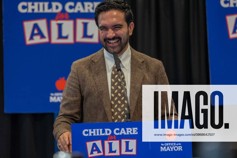 New York, NY- October 5: Mayor Zohran Kwame Mamdani makes an announcement to deliver Free Child Care to more Than 10,000 Low-Income Children October 5, 2026.