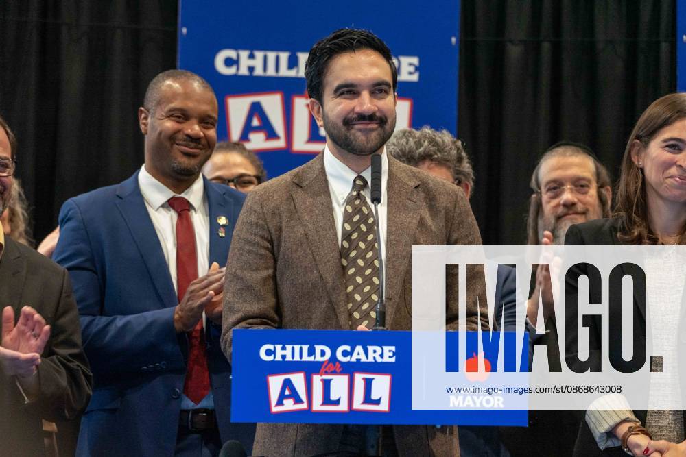 New York, NY- October 5: Mayor Zohran Kwame Mamdani makes an announcement to deliver Free Child Care to more Than 10,000 Low-Income Children October 5, 2026.