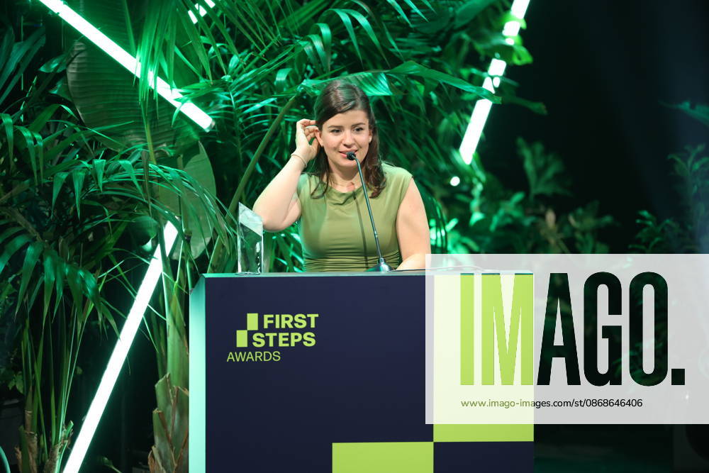 FIRST STEPS 2026 Documentary Film Winner: *WAS AN EMPFINDSAMKEIT BLEIBT* by Daniela Magnani Hüller; Award Ceremony on Stage at the FIRST STEPS 2026 Awards at the Theater des Westens in Berlin