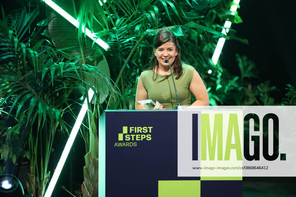 FIRST STEPS 2026 Documentary Film Winner: *WAS AN EMPFINDSAMKEIT BLEIBT* by Daniela Magnani Hüller; Award Ceremony on Stage at the FIRST STEPS 2026 Awards at the Theater des Westens in Berlin