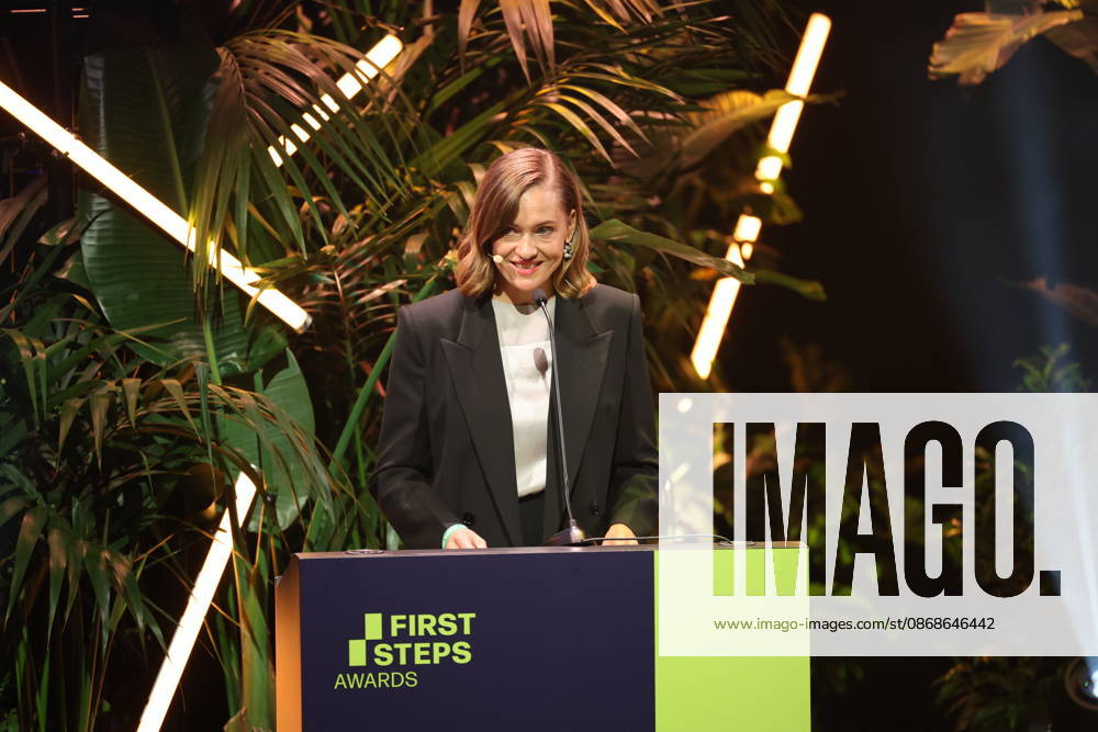 FIRST STEPS 2026 Big Audience Award: Magdalena Prosteder s Acceptance Speech at the Awards Ceremony on Stage at the FIRST STEPS 2026 Awards at the Theater des Westens in Berlin