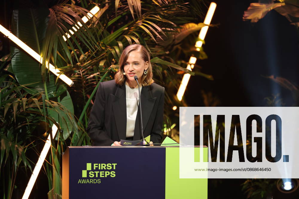 FIRST STEPS 2026 Big Audience Award: Magdalena Prosteder s Acceptance Speech at the Awards Ceremony on Stage at the FIRST STEPS 2026 Awards at the Theater des Westens in Berlin