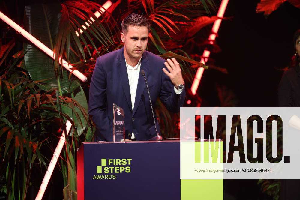 FIRST STEPS 2026 No Fear Bernd Eichinger Award: Winning Film *VOM BÖSEN BLICK*, produced by Justus Hagemann. Award presentation on stage at the FIRST STEPS 2026 ceremony at the Theater des Westens in Berlin