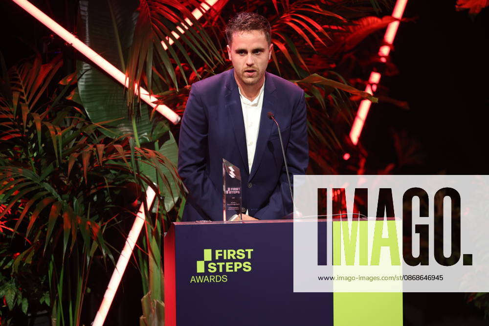 FIRST STEPS 2026 No Fear Bernd Eichinger Award: Winning Film *VOM BÖSEN BLICK*, produced by Justus Hagemann. Award presentation on stage at the FIRST STEPS 2026 ceremony at the Theater des Westens in Berlin