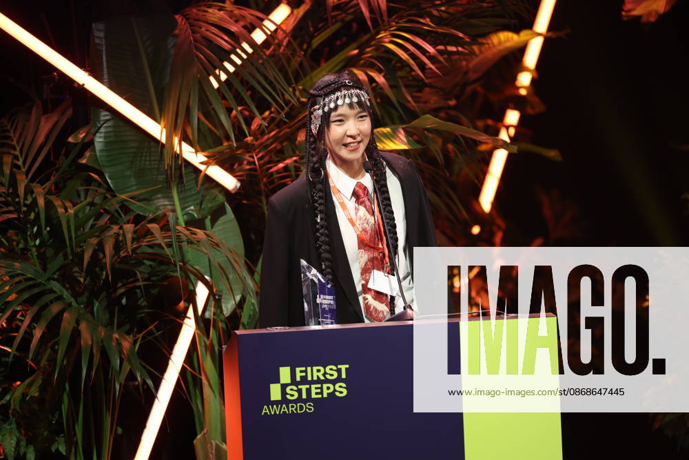 FIRST STEPS 2026 Short Steps Winner: QAMAJAI by Yerkezhan Sabitbekova Award ceremony on stage at the FIRST STEPS 2026 awards ceremony at the Theater des Westens in Berlin